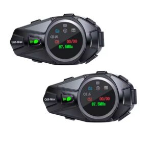 INTERCOMUNICADOR X2 DUO BLUETOOTH Q68MAX COMPARTE TU MÚSICA FAVORITA MIENTRAS HABLAS