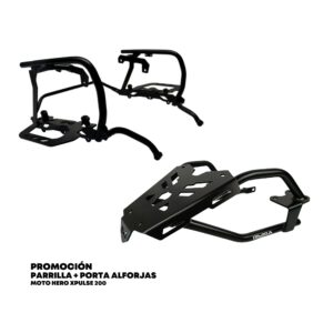 PARRILLA CON PORTA ALFORJAS HERO XPULSE 200 FI ADVANCE ARMOPARTS